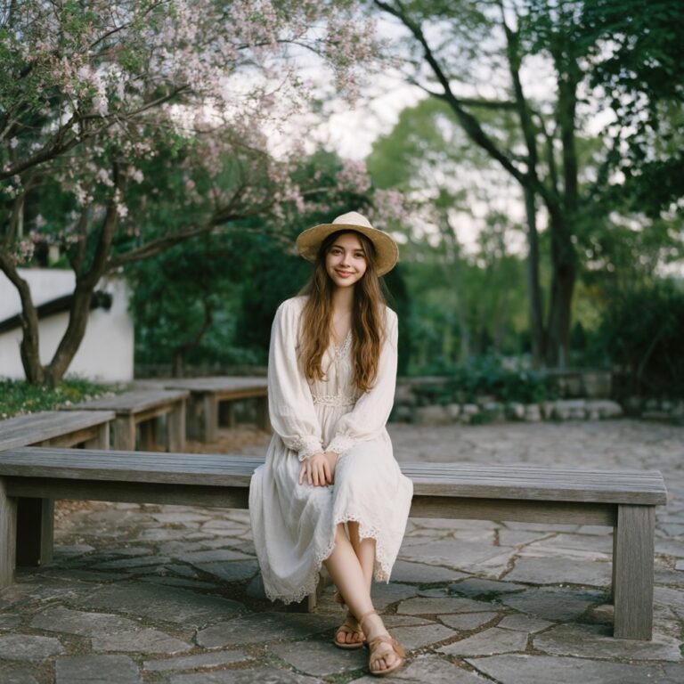 [01.clo.01.AA0001] Flowing dress in lightweight cotton with long sleeves